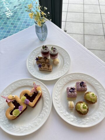 ぶどうと栗のパープルアフタヌーンティー～princess purple～