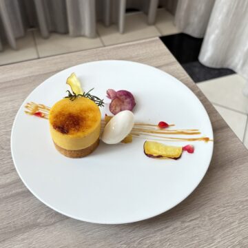 蜜芋とチーズのブリュレタルト