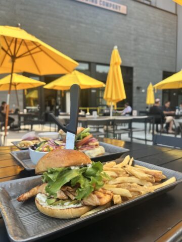 Bellevue Brewing Companyのハンバーガー