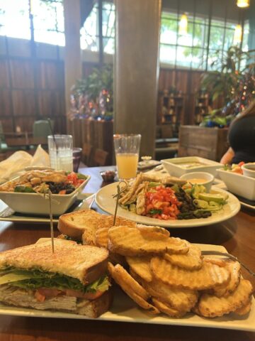 Rascals Public House のサンドイッチとコブサラダ