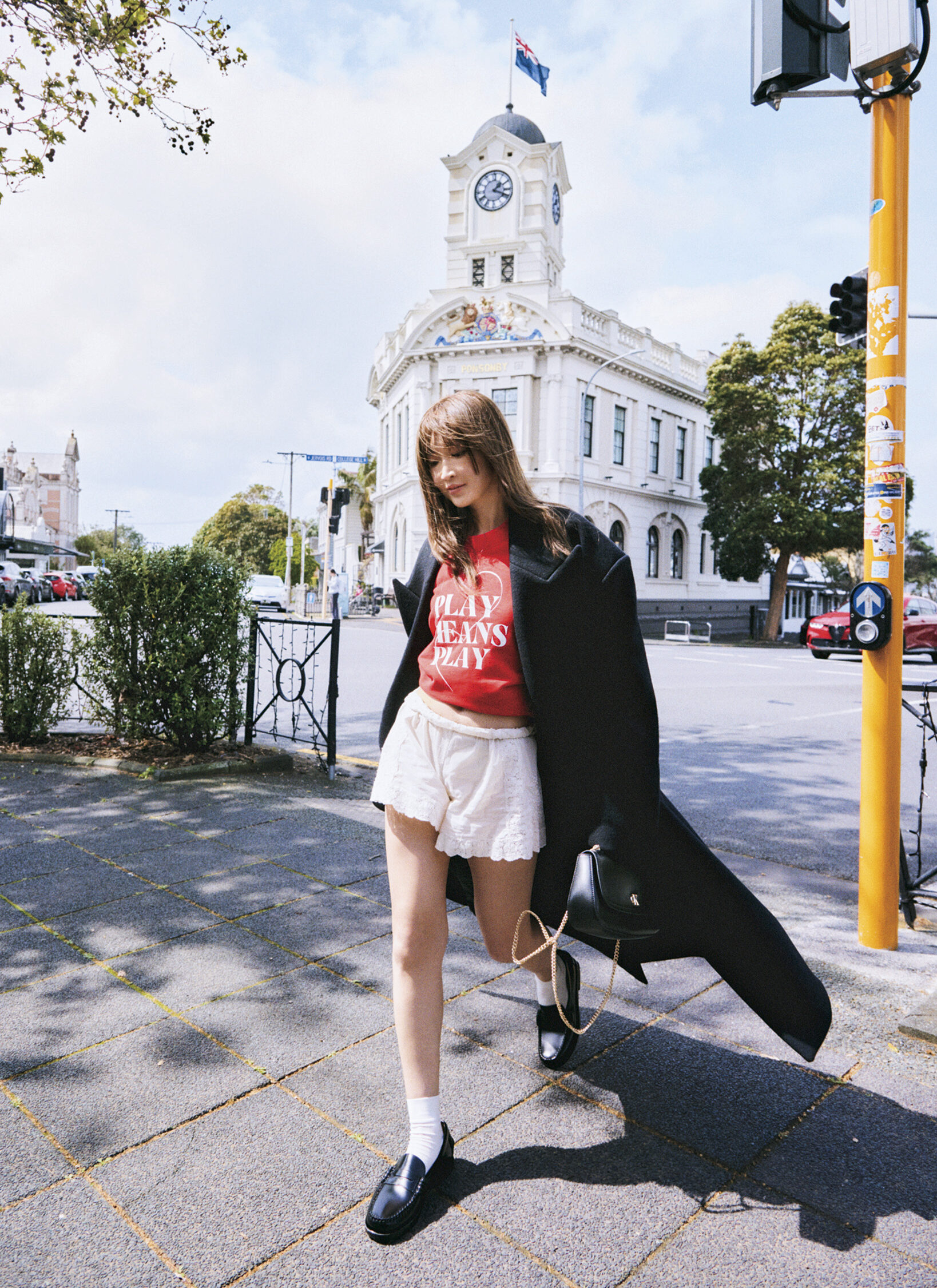 紗栄子　コート