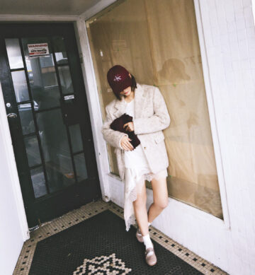 紗栄子　コート