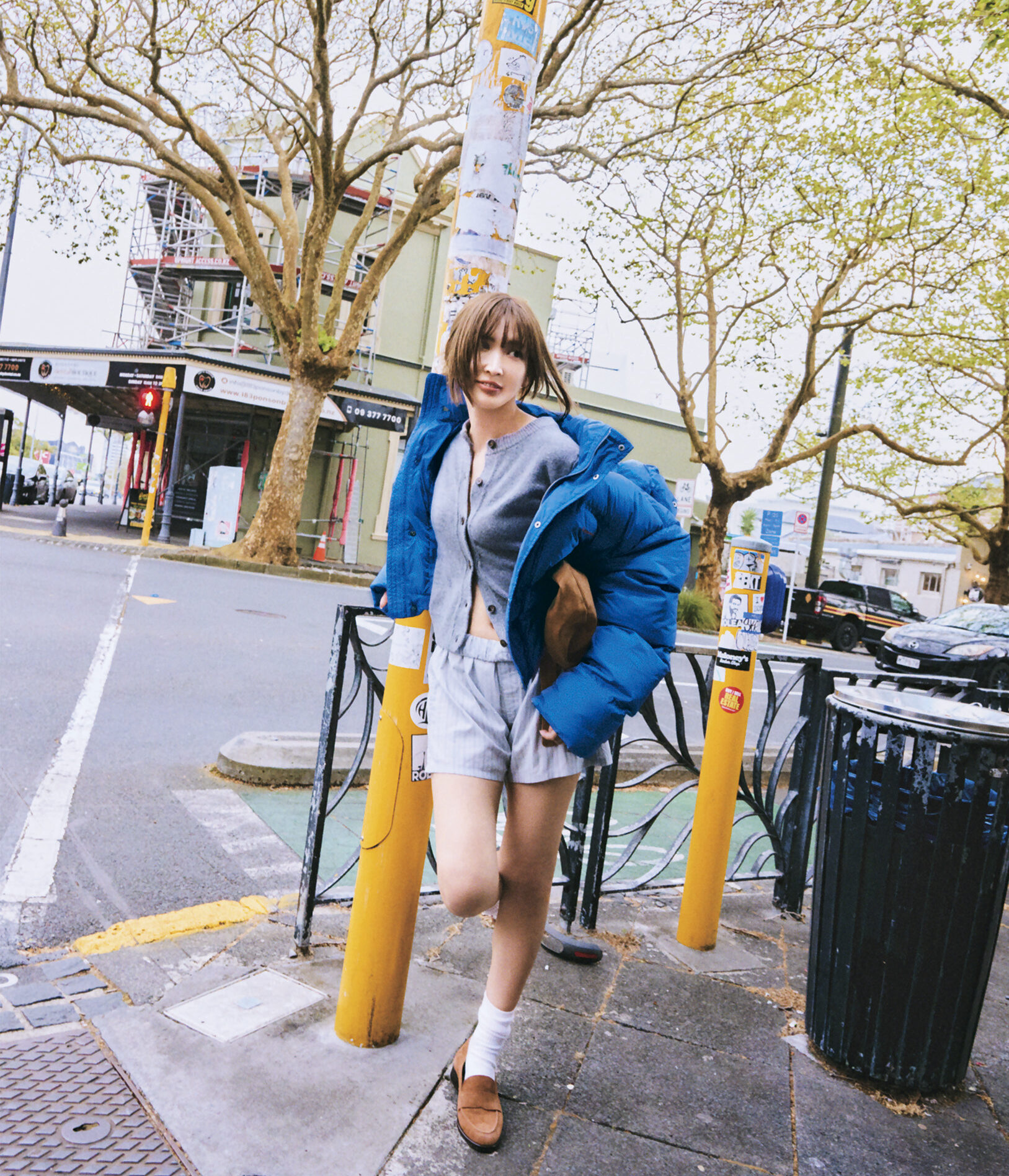 紗栄子　コート