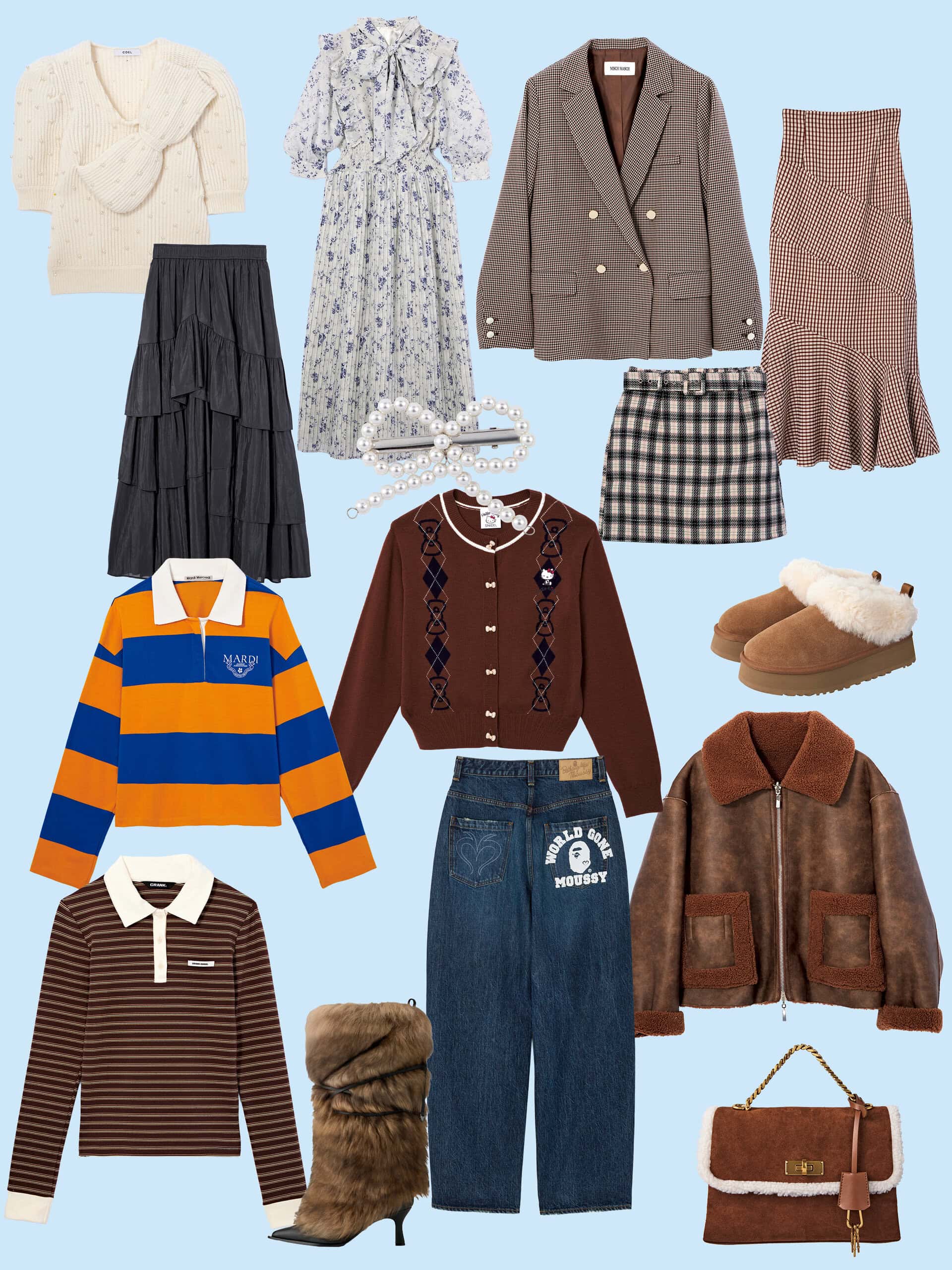 【2025年冬トレンド】チェックやムートン・リボンなど♡ デザインや質感で選ぶトレンドアイテム15選