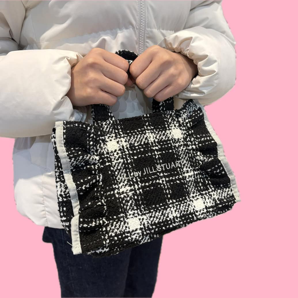 ジル バイ ジルスチュアート　ツイードフリルバッグ