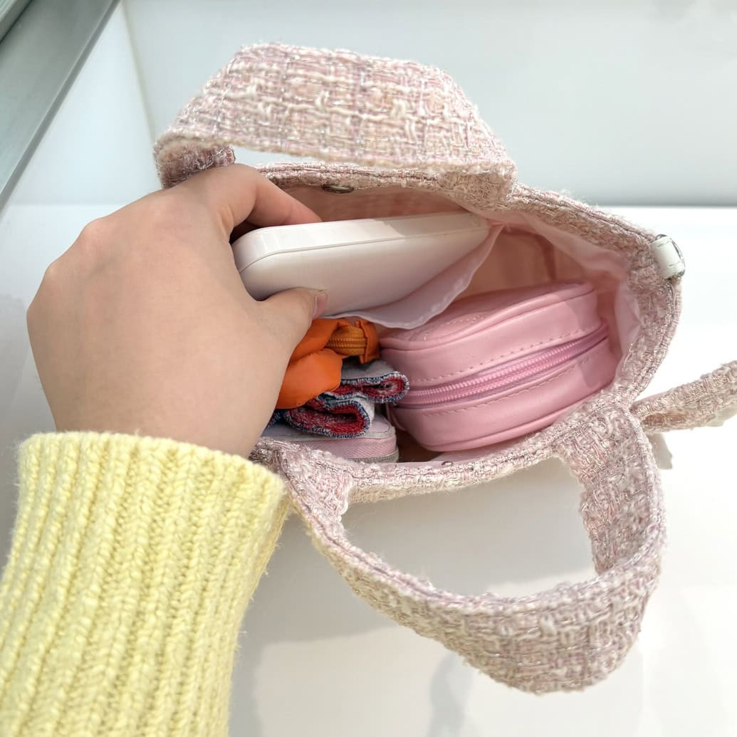 ジル バイ ジルスチュアート ツイードフリルバッグ