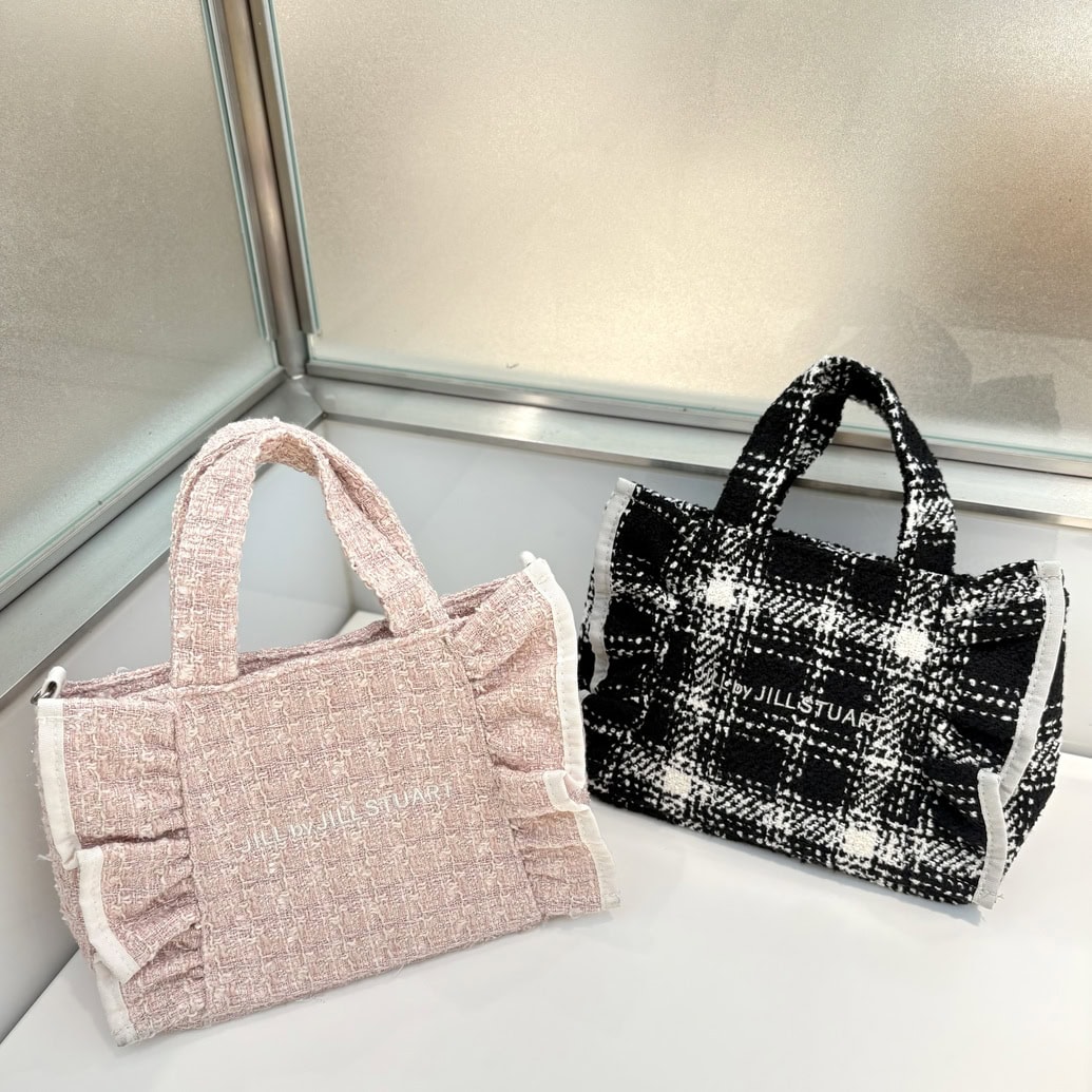 ジル バイ ジルスチュアート　ツイードフリルバッグ