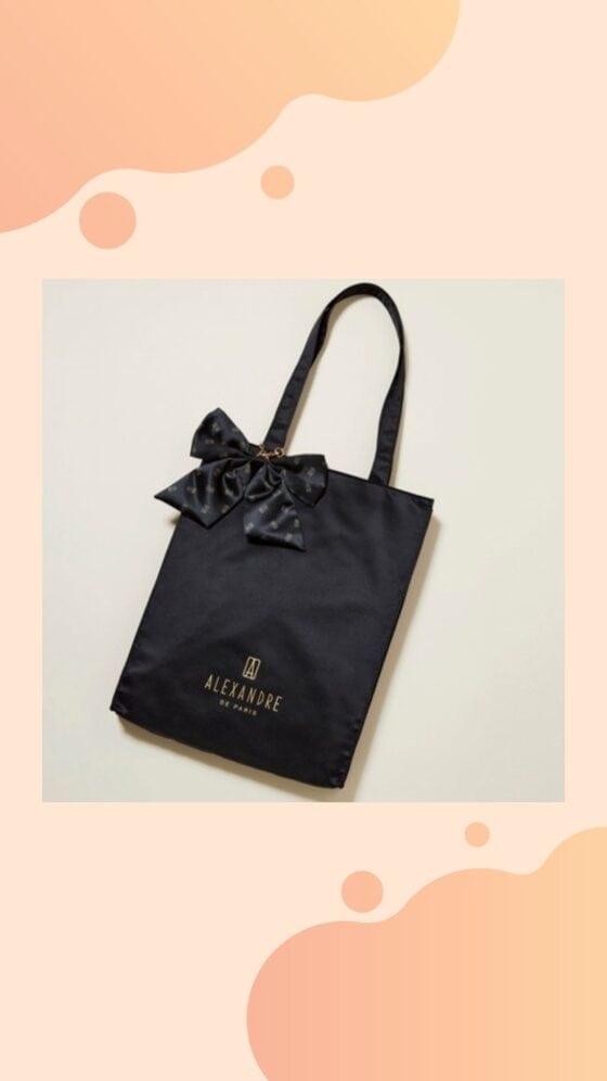 【付録】こんなの欲しかった♡「アレクサンドル ドゥ パリ」のトートバッグ＆リボンチャーム豪華2点セット【スウィート1月号増刊】