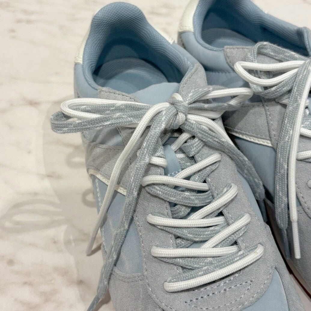 GU　ナイロンコンビネーションフラットスニーカー+E