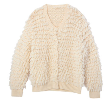 ビッグニットカーデ