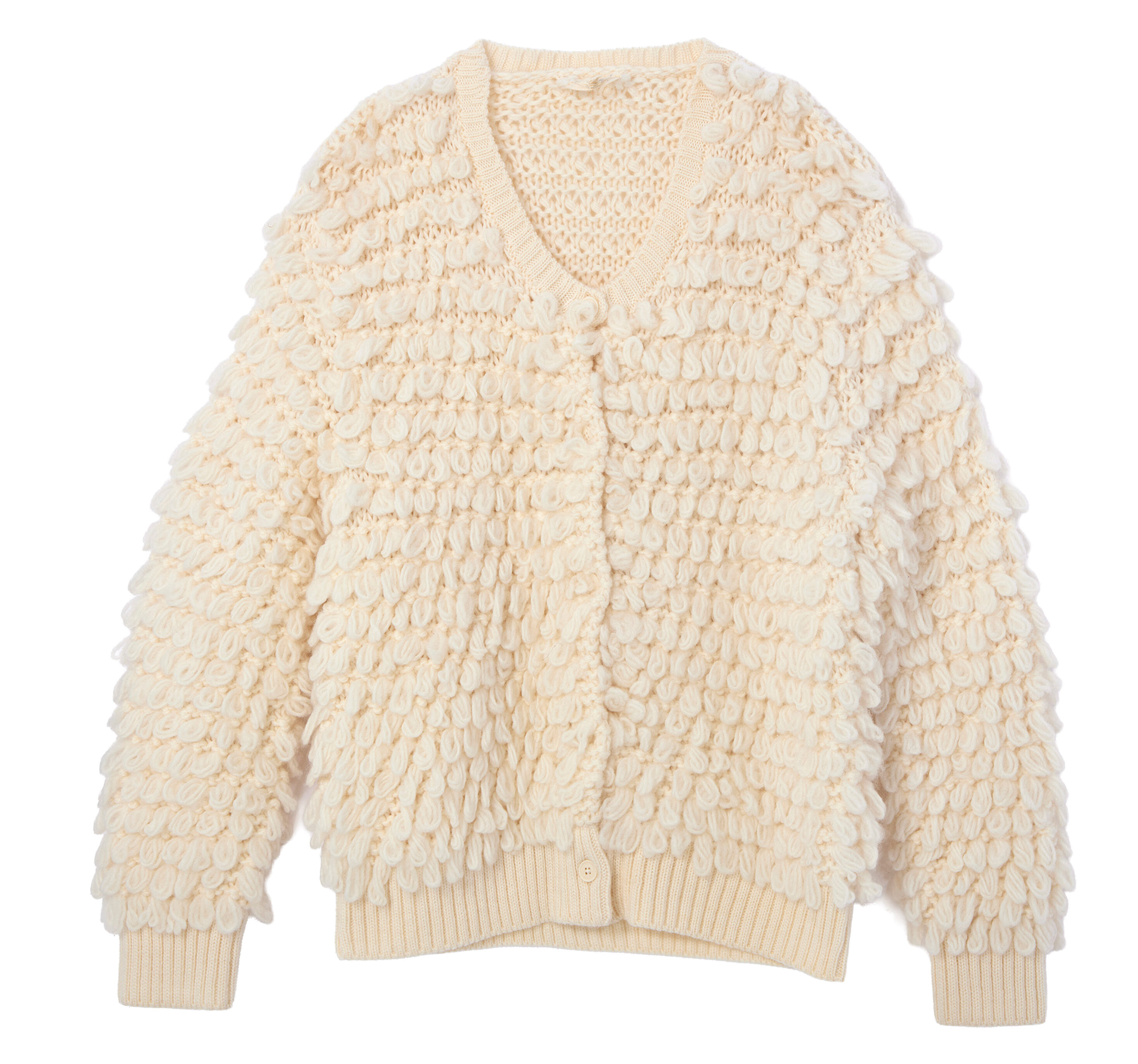 ビッグニットカーデ