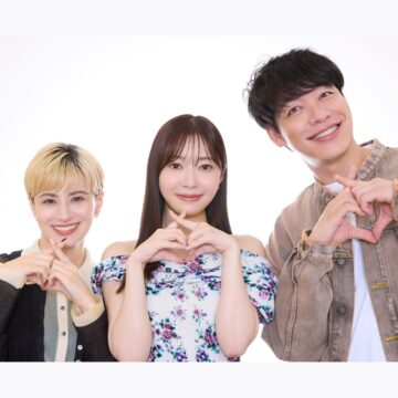 Prime Videoで独占配信中の『ラブ トランジット』シーズン3でスタジオMCをつとめる(左より)ホラン千秋さん、指原莉乃さん、川島 明さん