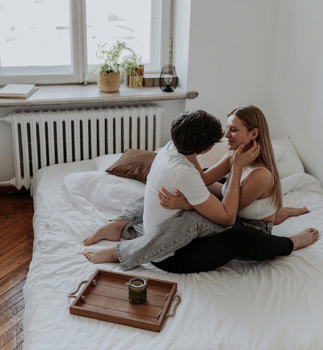 カレとの朝活セックス