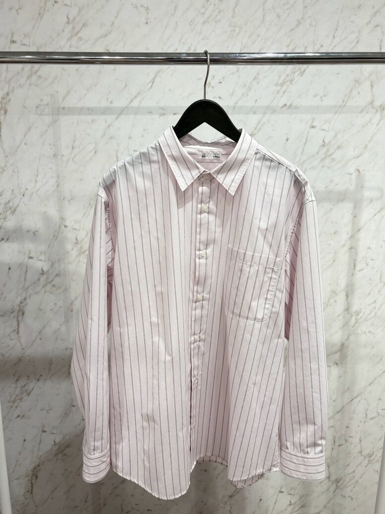 GU イージーケアブロードシャツ(柄)