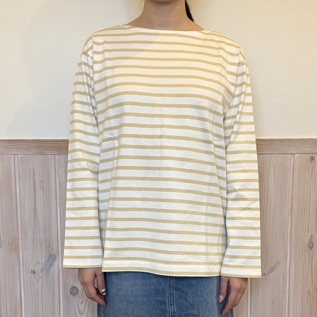 無印良品　婦人　太番手ボートネック長袖Ｔシャツ
