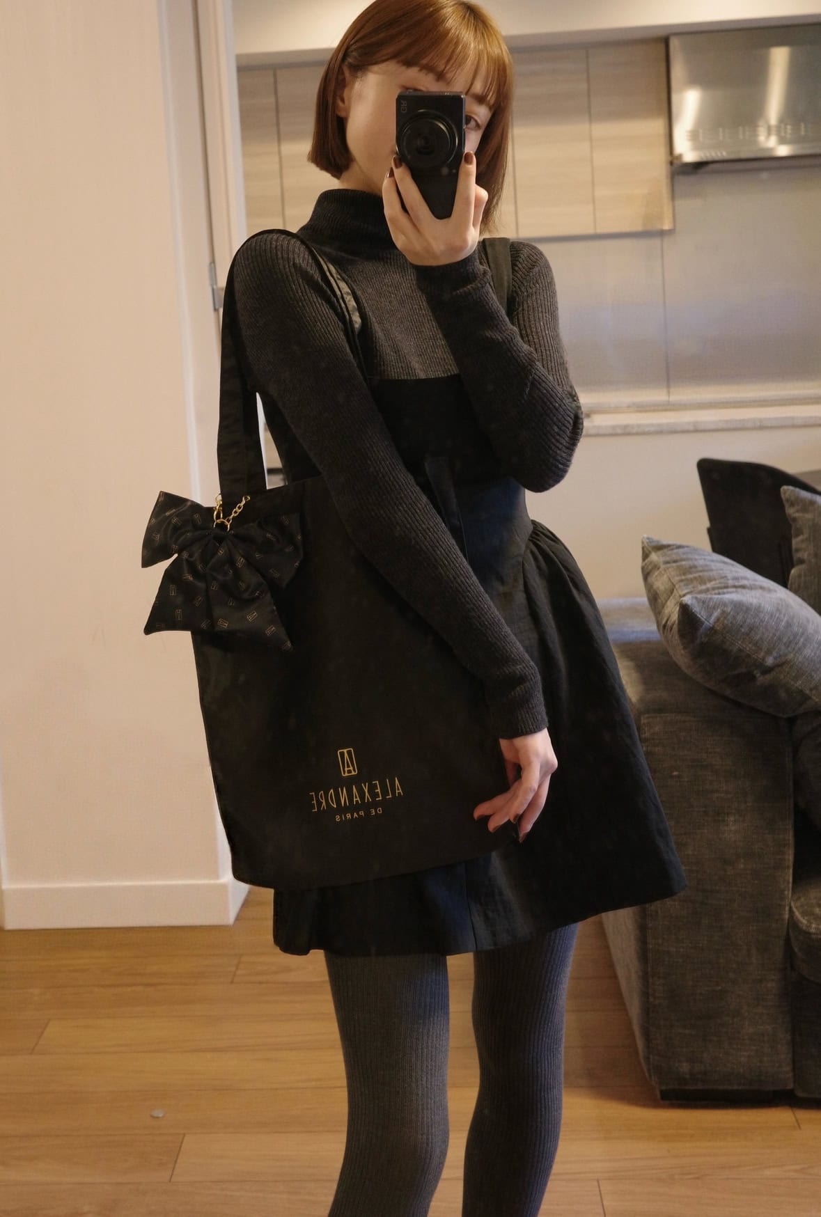 アレクサンドル ドゥ パリの付録を甘めコーデで