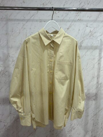 GU　ドルマンスリーブストライプシャツ　