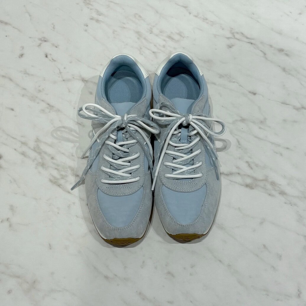 GU　ナイロンコンビネーションフラットスニーカー+E