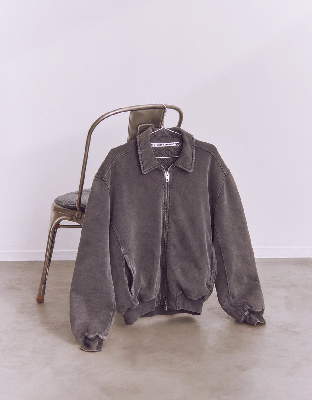 ブラックデニムブルゾン