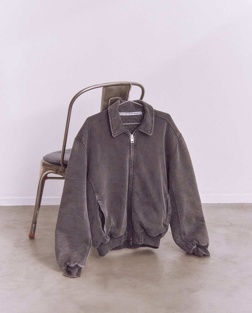 ブラックデニムブルゾン