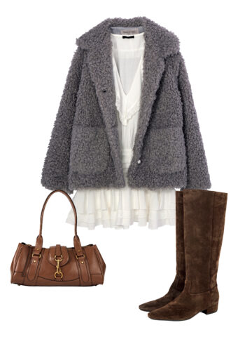 甘口アウター×甘口ボトム