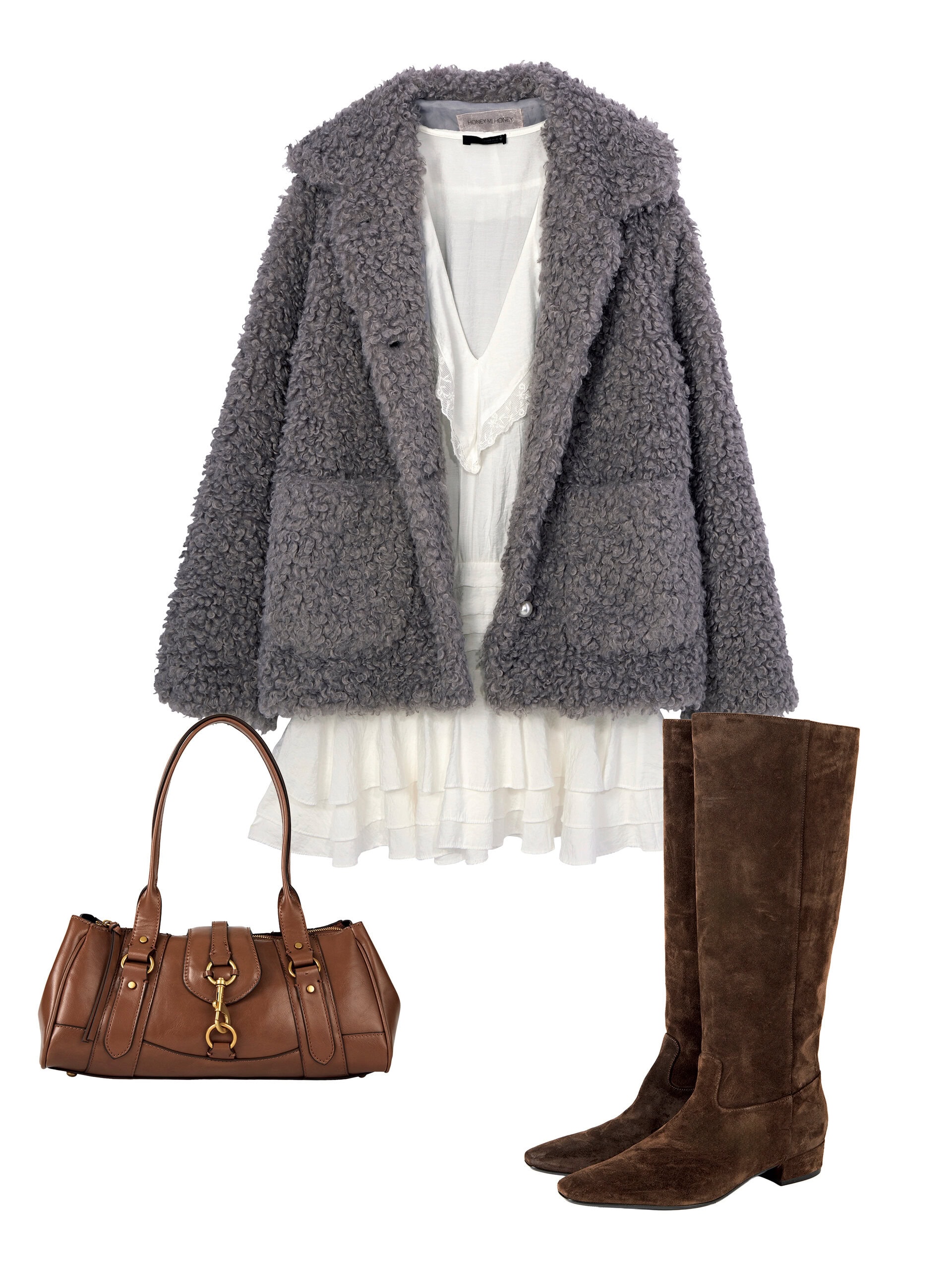 甘口アウター×甘口ボトム