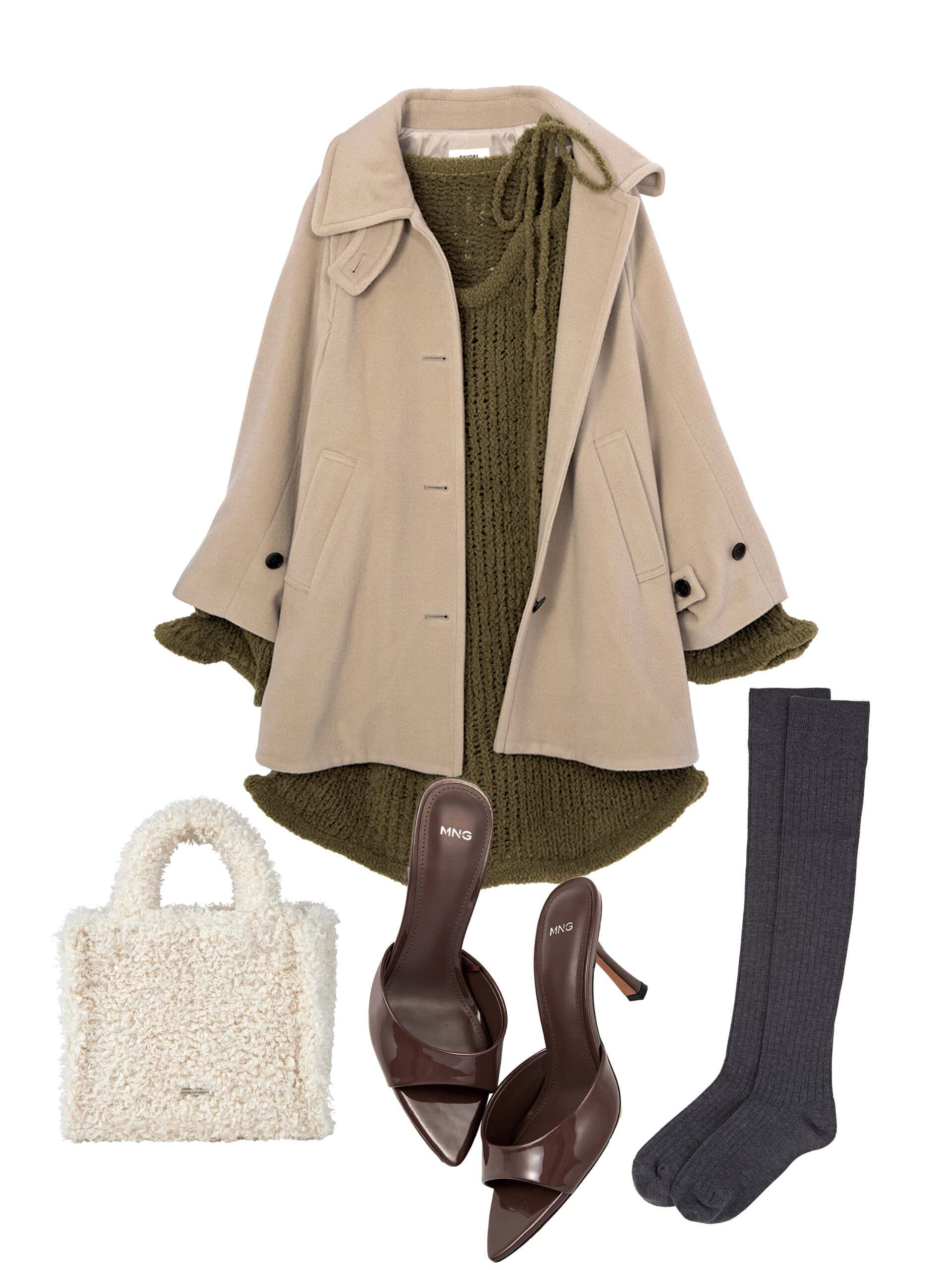 甘口アウター×甘口ボトム