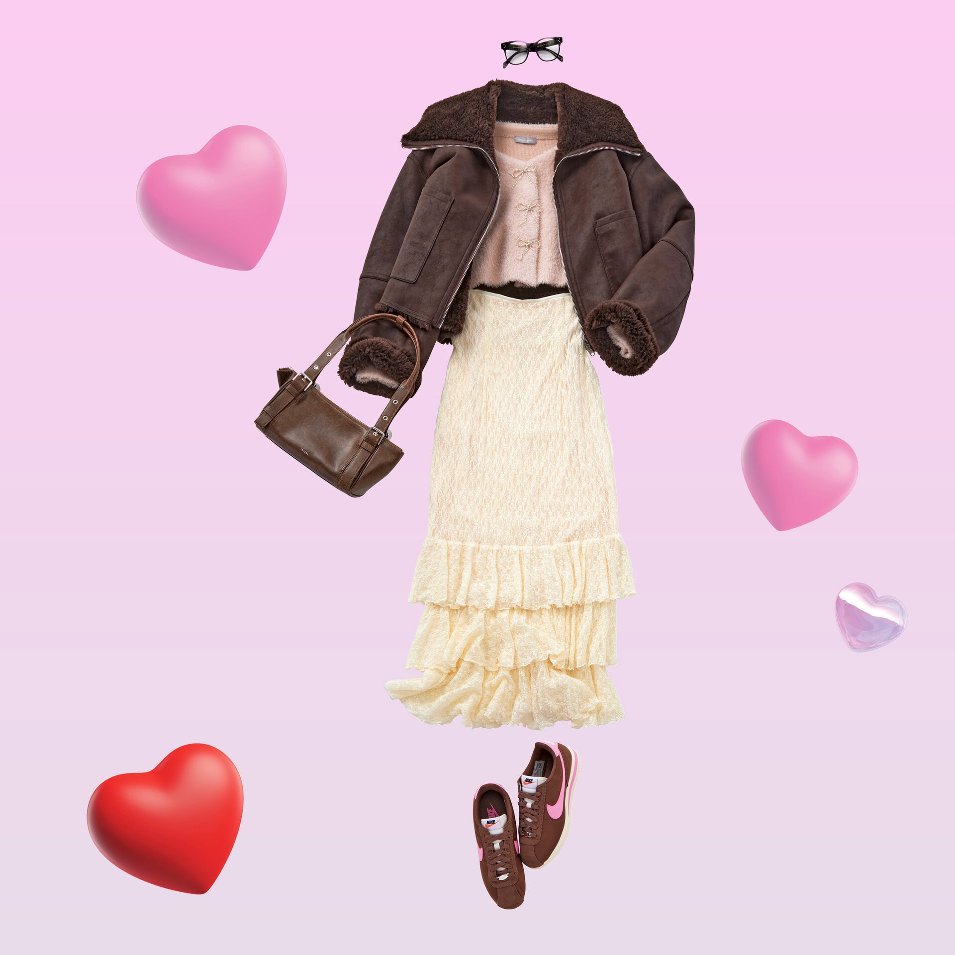 今から春まで着回しOK♡ フェミニンにもカジュアルにも振れる「レーススカート」の大正解コーデ3選