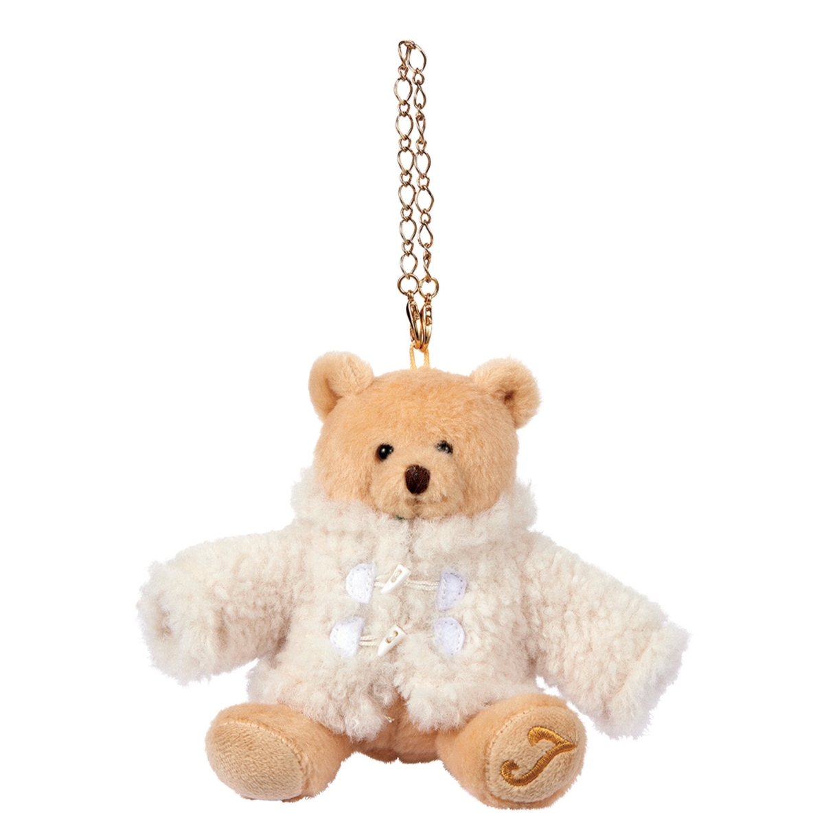 JILL by JILL STUARTのベアチャーム。オリジナルのフワもこのダッフルに包まれた姿。