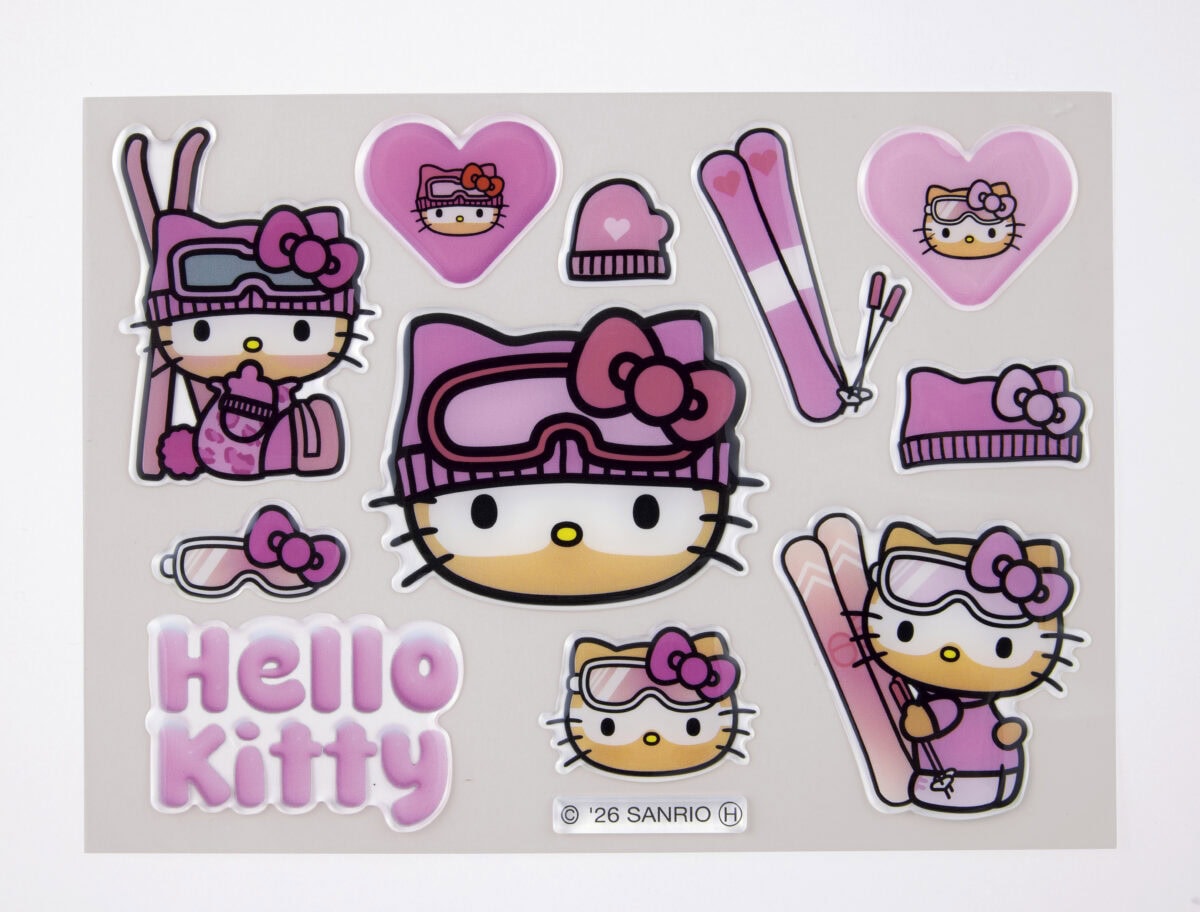 sweet3月号増刊の特別付録「雪焼け♡ハローキティ スマホグリップ&ぷっくりシールセット」