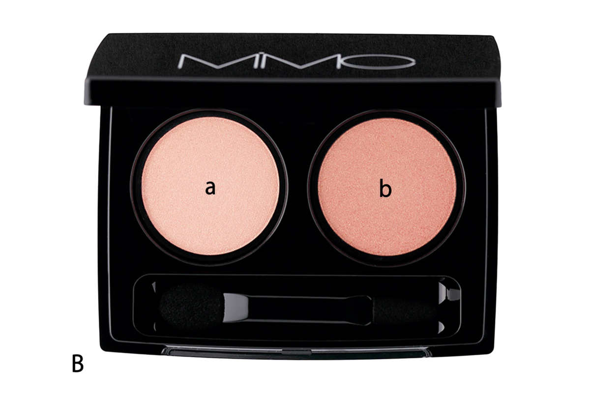 MiMC ビオモイスチュアシャドー 39 サテンコーラル×コーラルレッドのアイシャドウ
