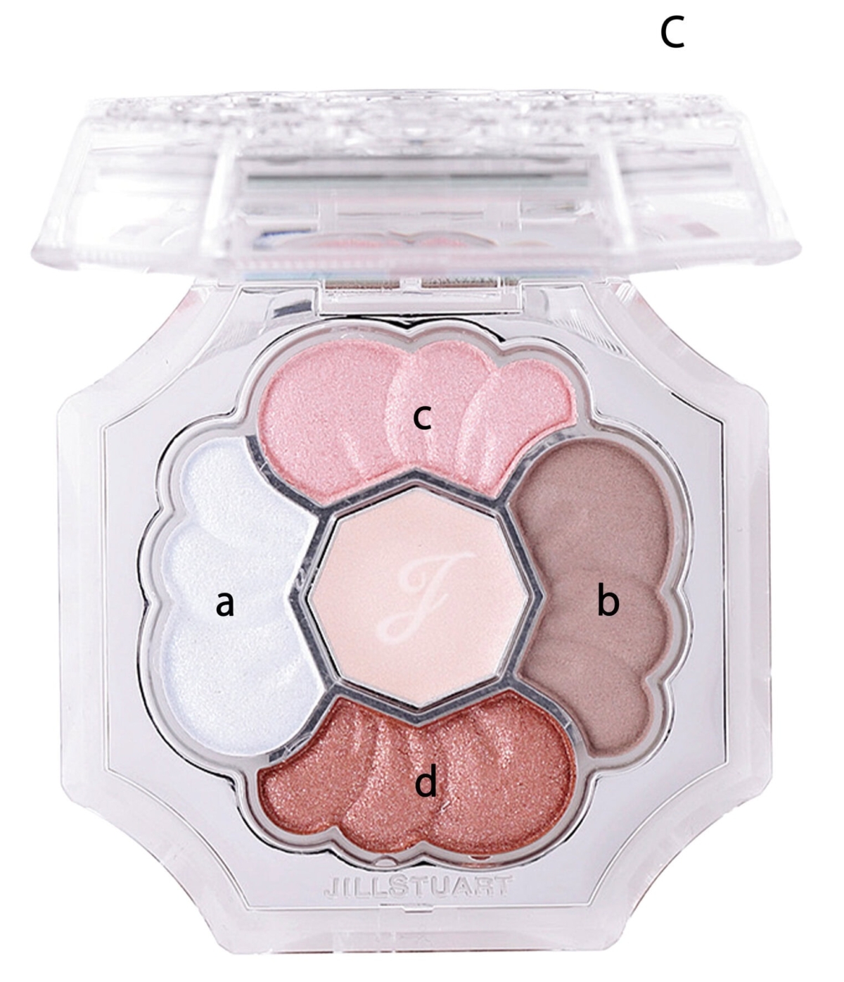 ジルスチュアート ドレスドブルーム アイズ 101 ブルー×ピンクの透明感アイシャドウパレット