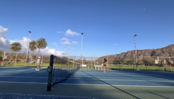 ハワイの無料開放　テニスコート