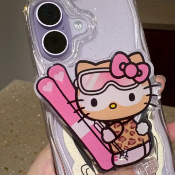 雪焼け♡ ハローキティ スマホグリップ