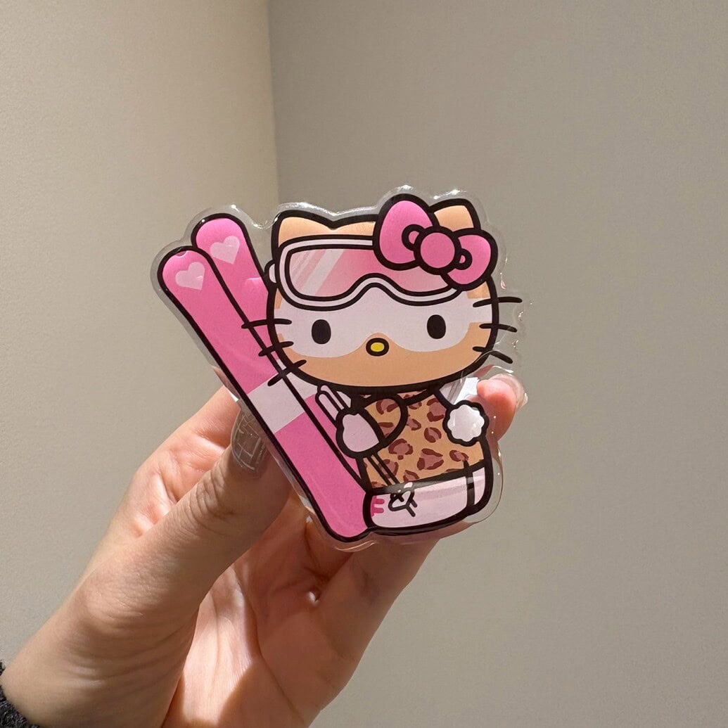 雪焼け♡ ハローキティ スマホグリップ