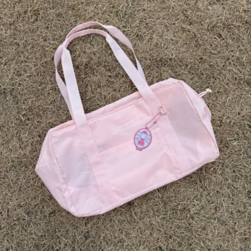 コールマン　撥水ボストンバッグ、リフレクターチャーム　