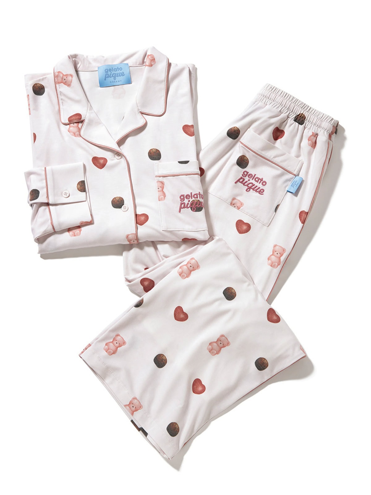 ジェラート ピケのチョコ柄パジャマ