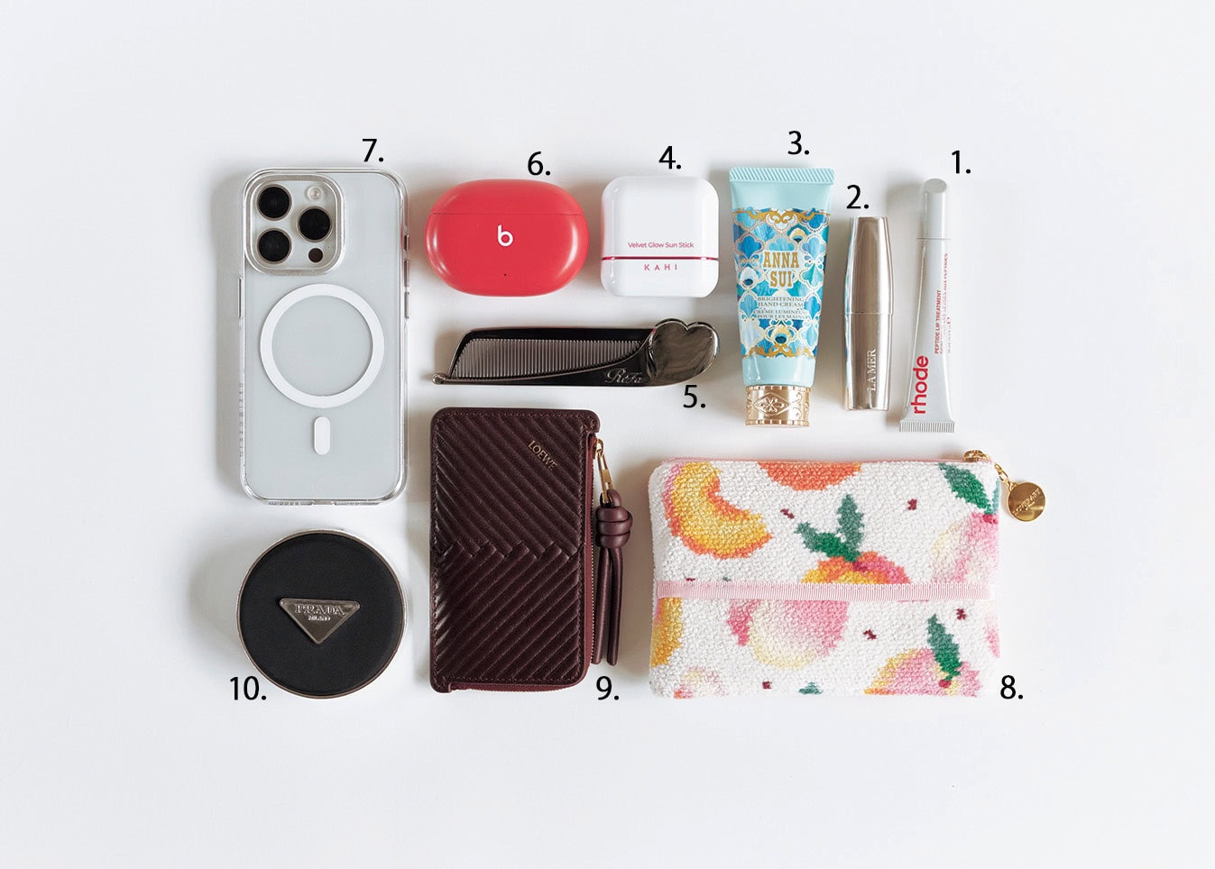 上西星来　バッグの中身