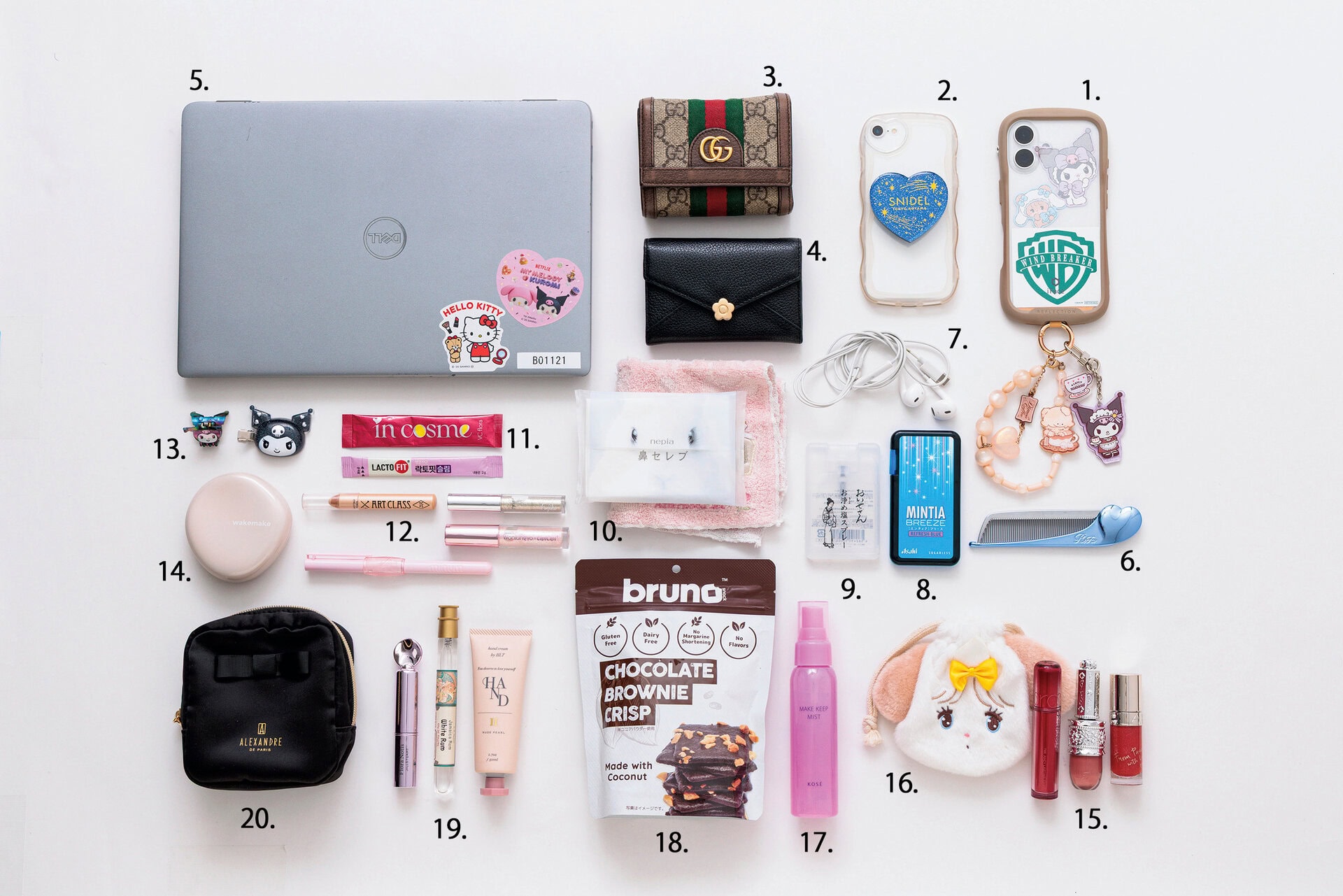 sweet編集部・三浦　バッグの中身