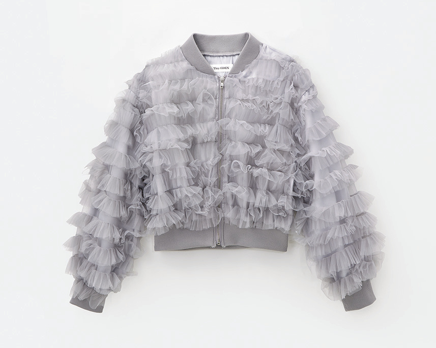 タイニーエデンのチュールフリルブルゾン