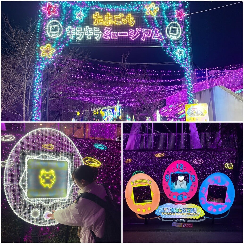 さがみ湖　たまごっち　イルミネーション