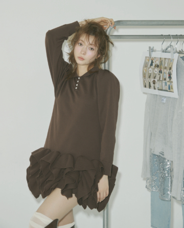 八木アリサ　おしゃれ自慢　フリル