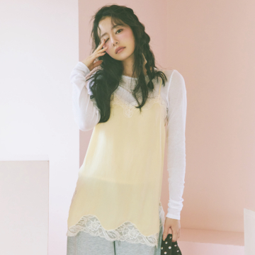 なごみ　コスパ服　ランジェリー風