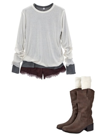 なごみ　コスパ服　ランジェリー風