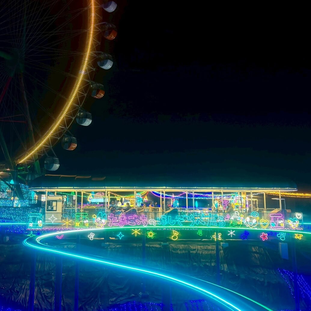 さがみ湖　たまごっち　イルミネーション