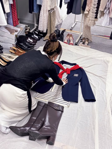 八木アリサ　おしゃれ自慢　フリル