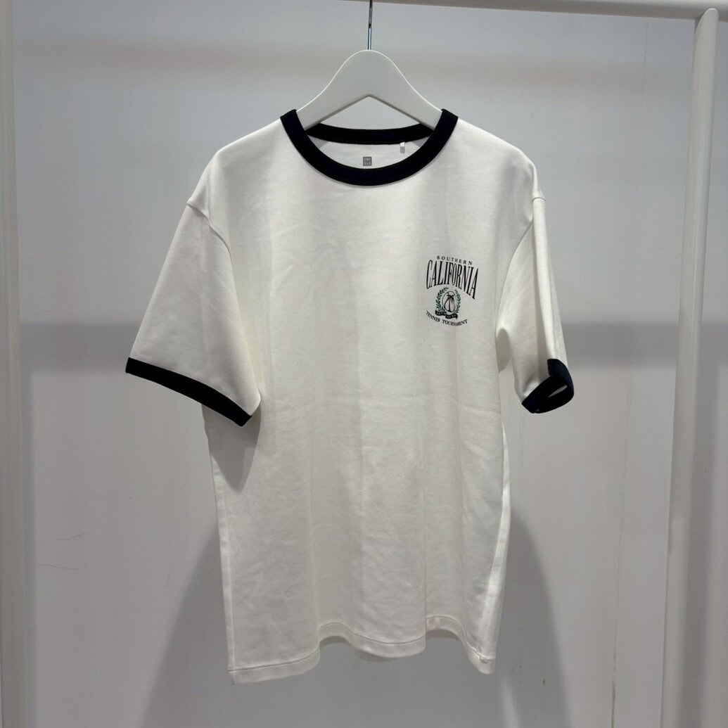 ユニクロ　エアリズムコットングラフィッククルーネックTシャツ