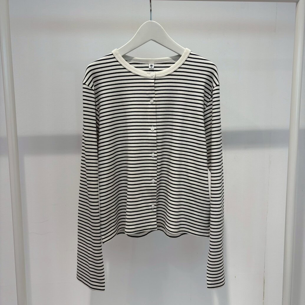 ユニクロ　GIRLS ソフトリブカーディガン