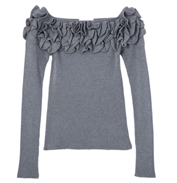 八木アリサ　おしゃれ自慢　フリル