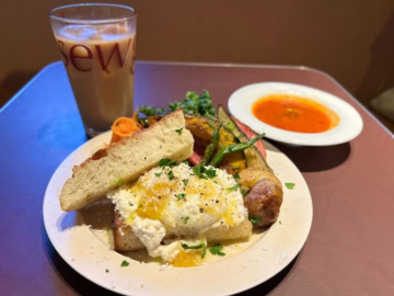 モーニング限定の「sew Morning Plate ～季節の柑橘とグリル野菜～」